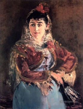  impressionnisme Tableau - Portrait d’Emilie Ambre dans le rôle de Carmen réalisme impressionnisme Édouard Manet
